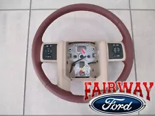 11 thru 12 Super Duty F250 F350 OEM Ford Leather Steering Wheel King Ranch NEW