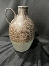 southern folk art pottery style studio potted small jug 9 in