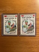 Reggie Jackson A's Lot of (2) 1970 Topps #459 MVP HOF EX BV$40.00