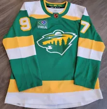 Authentic Minnesota Wild Kirill Kaprizov Adidas Reverse Retro 2.0 Jersey 52