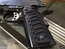 1911 Compact Officer Grips Colt kimber Defender BLACK "Cobra"