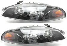 For 1997-1999 Mitsubishi Eclipse Headlight Halogen Set Driver and Passenger Side