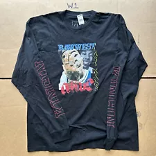 Last Kings “Outta My Face” Long Sleeve Black Graphic Shirt