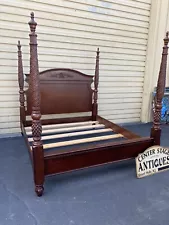 65797 KING Size Mahogany Poster Bed