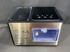 Keenstar ICN1580 Pebble Countertop Self Cleaning Sonic Ice Maker Machine Used