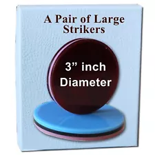 CARROM BOARD STRIKERS DISK/COINS , GOOD FOR LARGE SIZE BOARDS PAIR OF STRIKERS.