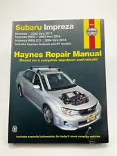 Haynes 89080 Repair Manual For 2002-2014 Subaru Impreza, 2012-2014 WRX - DAMAGED (For: More than one vehicle)