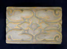 Batchelder Vintage Glazed Tile - Pale Mustard California