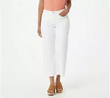 Jen7 By 7 For All Mankind Women's Jeans Sz 4 Crop Wide-Leg White * SALE!!