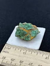 Beautiful Rough Green Mineral Specimen on Foam- Vintage Estate Find