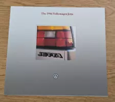 Original 1986 Volkswagen VW Jetta Deluxe Sales Brochure 86