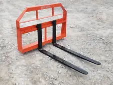 42" 2200 Pound Pallet Forks Fits Kubota Kioti Tractor Quick Attach $199 Shipping