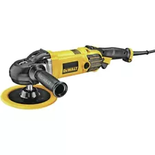 DEWALT Buffer Polisher, 7”-9”, 12 amp, Variable Speed Dial 0-3,500 RPM’s, Corded