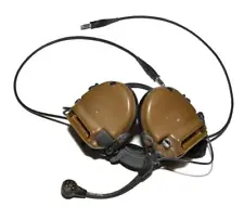 Peltor ComTac III Coyote Dual Comm Neckband Headset - BAD RIGHT- DEVGRU SEAL CAG
