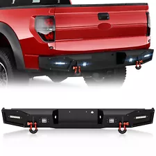 Rear Bumper for 2010-2014 Ford F-150 F150 SVT Raptor Pickup Truck w/Sensor Holes