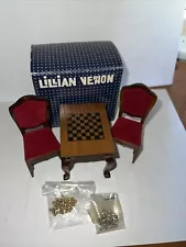 Vinatge Lillian Vernon Miniature Furniture / Chess Set