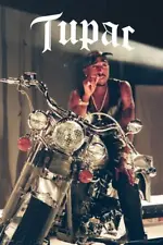 Tupac Shakur 2Pac Motorcycle 90s Rap Music Art Print Poster 24x36