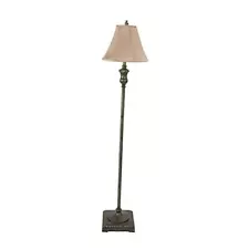 Alice Traditional Floor Lamp 60" x 14" Antique Gesso