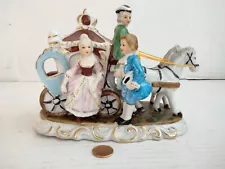 Beautiful Vintage Cinderella Carriage With Horses