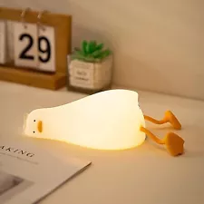 LED Lying Flat Duck Night Light, 3 Level Dimmable Nursery Nightlight,Cute Lamps