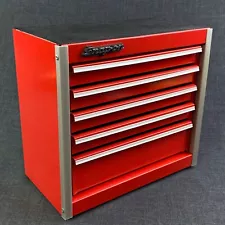 Snap-On Red Mini Tool Box Bottom Chest Micro Roll Cab Vintage