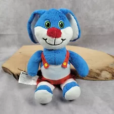 Kinder Chocolate Surprise Blue Plush Bunny Rabbit Overalls 10" Ferrero USA