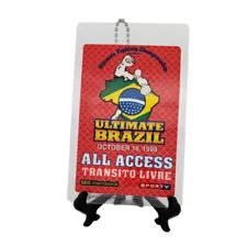 UFC 17.5 Ultimate Brazil Laminated ALL ACCESS PASS Vitor Belfort Pedro Rizzo