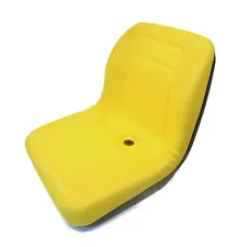 New Yellow HIGH BACK SEAT for John Deere Front Mount Lawn Mower F710 F725