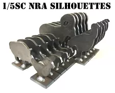 1/5sc. NRA/IHMSA Metallic Silhouette Targets - 20pc Small Bore Rifle Knock-overs