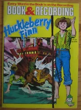 Huckleberry Finn Book & Recording vintage Peter Pan Mark Twain record Tom Sawyer