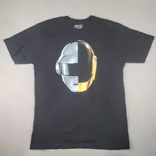 Daft Punk Black T-Shirt Men's XL Split Helmet