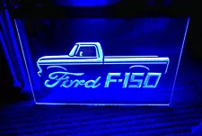 FORD F150 TRUCK LED NEON BLUE LIGHT SIGN 8x12