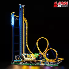 LED Light Kit for Loop Coaster - Compatible with LEGO® 10303 Set (Remote)