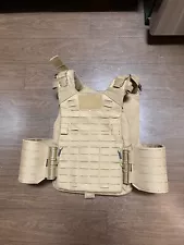 USMC GEN III 3 Plate Carrier Medium Marine Corps Vest Coyote Brown CIF Turn In