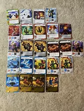 LEGO NINJAGO BATTLE TRADING CARDS LOT WITH 4 GOLD HOLO RARES (ALL LP CONDITION)