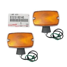 TURN LIGHT FJ40 1969-1970 FOR LAND CRUISER TOYOTA OEM GENUINE AMBER LH RH 1 PAIR