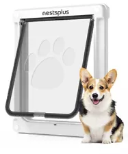 Dog Door, nestsplus Pet Door for Dogs and Cats, 8.86" x 11.1" Inner Frame, Ea...