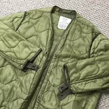 Vintage USGI M65 Field Jacket Liner Smoker Jacket Adult Large 80s 90s Military