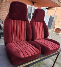 Chevy truck bucket seat Silverado 1500 Sport 454SS style C1500 GMC Sierra maroon