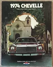 CHEVROLET CHEVELLE USA Car Sales Brochure For 1974 #2673 MALIBU Laguna Type S-3+