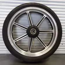 09 Triumph Bonneville SE front wheel rim w tire T2004567