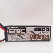 SMC5250-2S1PMBD Mudboss V2 2S 7.4v 5200mAh 50C LiPo w/ Deans Plug 5250-2S1PMB