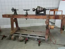 ANTIQUE WOOD LATHE 754MG / #T M1TH 1549