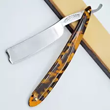 Vintage JOSEPH SMITH Straight Razor Faux Tortoise Mammoth Tusk 11/16+" RESTORED