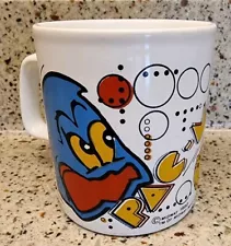 Vintage 1980 Pac-Man Midway Mfg Co, Kiln Craft Coffee Cup Staffordshire EXC