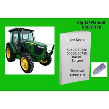 John Deere 5050E 5055E 5065E 5075E Tractors (Europe) Technical Manual Read Desc.