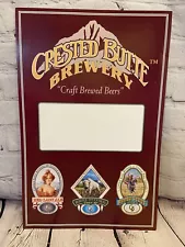 Crested Butte Brewery Sign Cardboard Advertising Point Of Sale Colorado