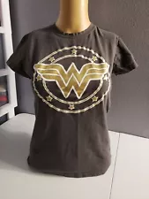 Woman's DC Wonder Woman Shirt Gold Logo