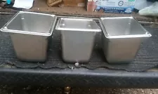 Vollrath Super Pan II Stainless Steel 2.7 Quart No. 3066-2 Steam Table Pans (3)