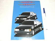 1988 Merkur Scorpio & XR4Ti - Dealer Sales Brochure (8 pages), Mercury